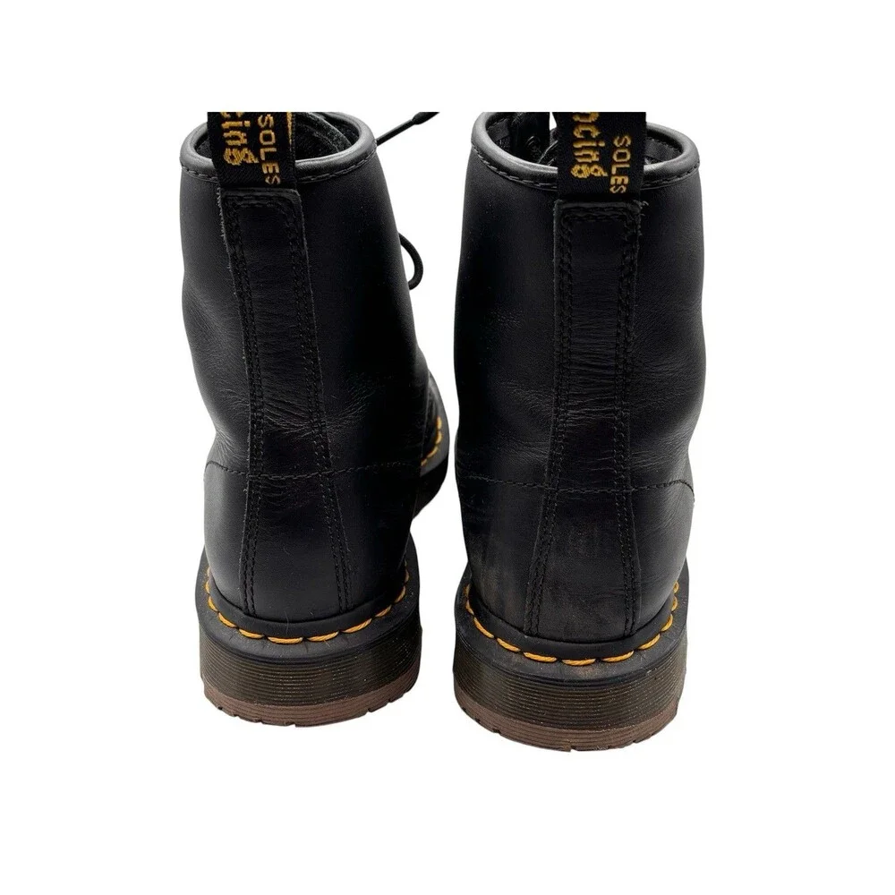 Dr Martens 1460 Slip Resistant Black Leather Work Boots Mens 8 Womens 9 EU 41